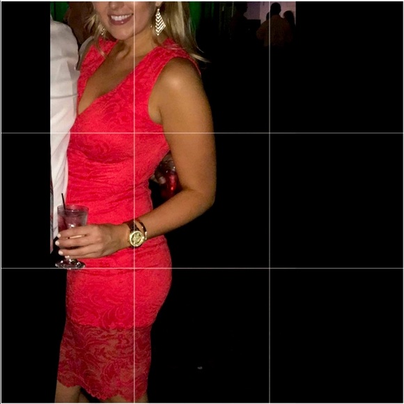 Bebe dress coral size medium - Picture 6 of 6